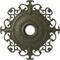 Ekena Millwork Orleans Ceiling Medallion (Fits Canopies up to 8 1/4"), 38 3/8"OD x 6 5/8"ID x 2 7/8"P, Witch Hazel CM38OLWHF - alternate 1